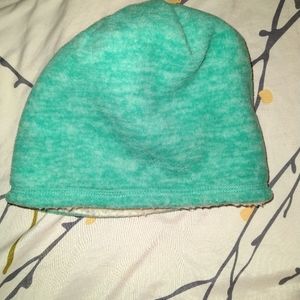 I am selling a light blue beanie. One size.